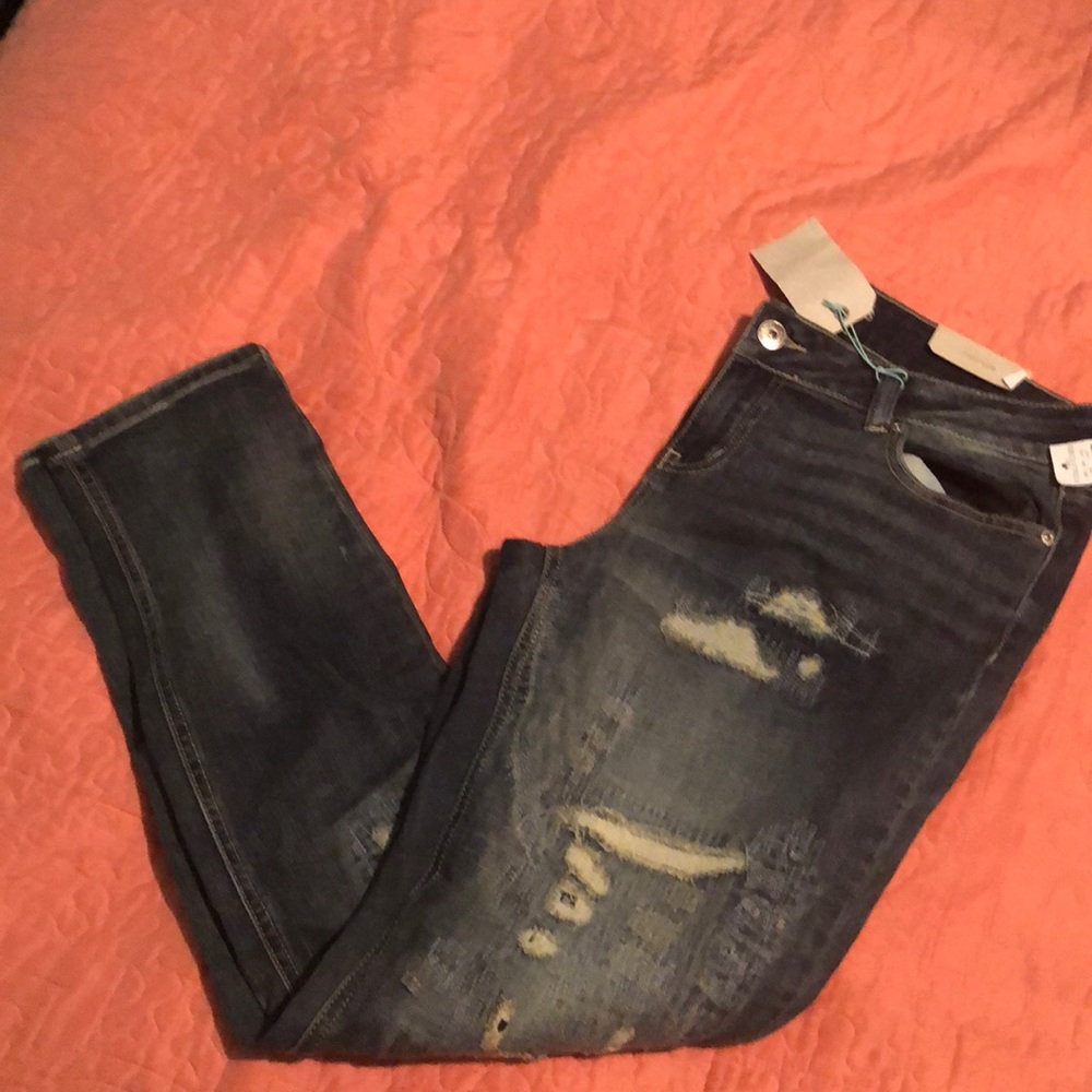 Maurices destroy new jeans skinny low rise jeans